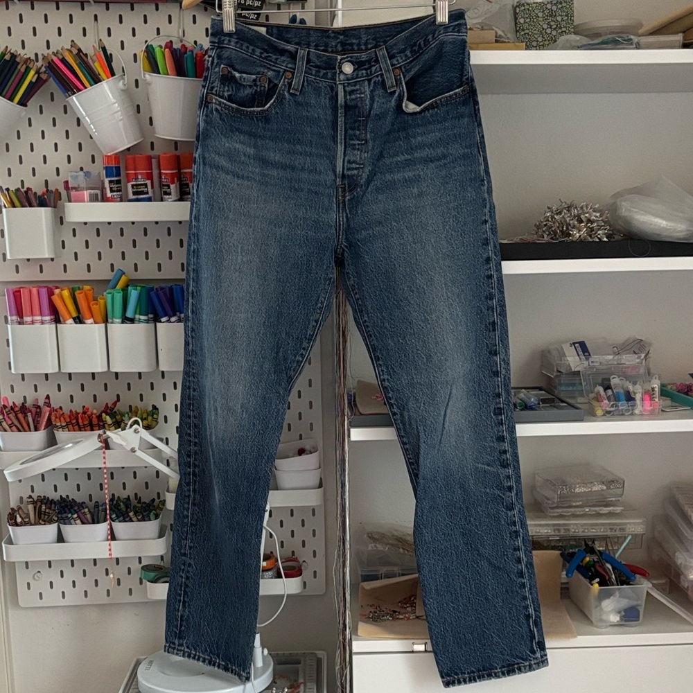 Levi's Dark Indigo Straight Jeans